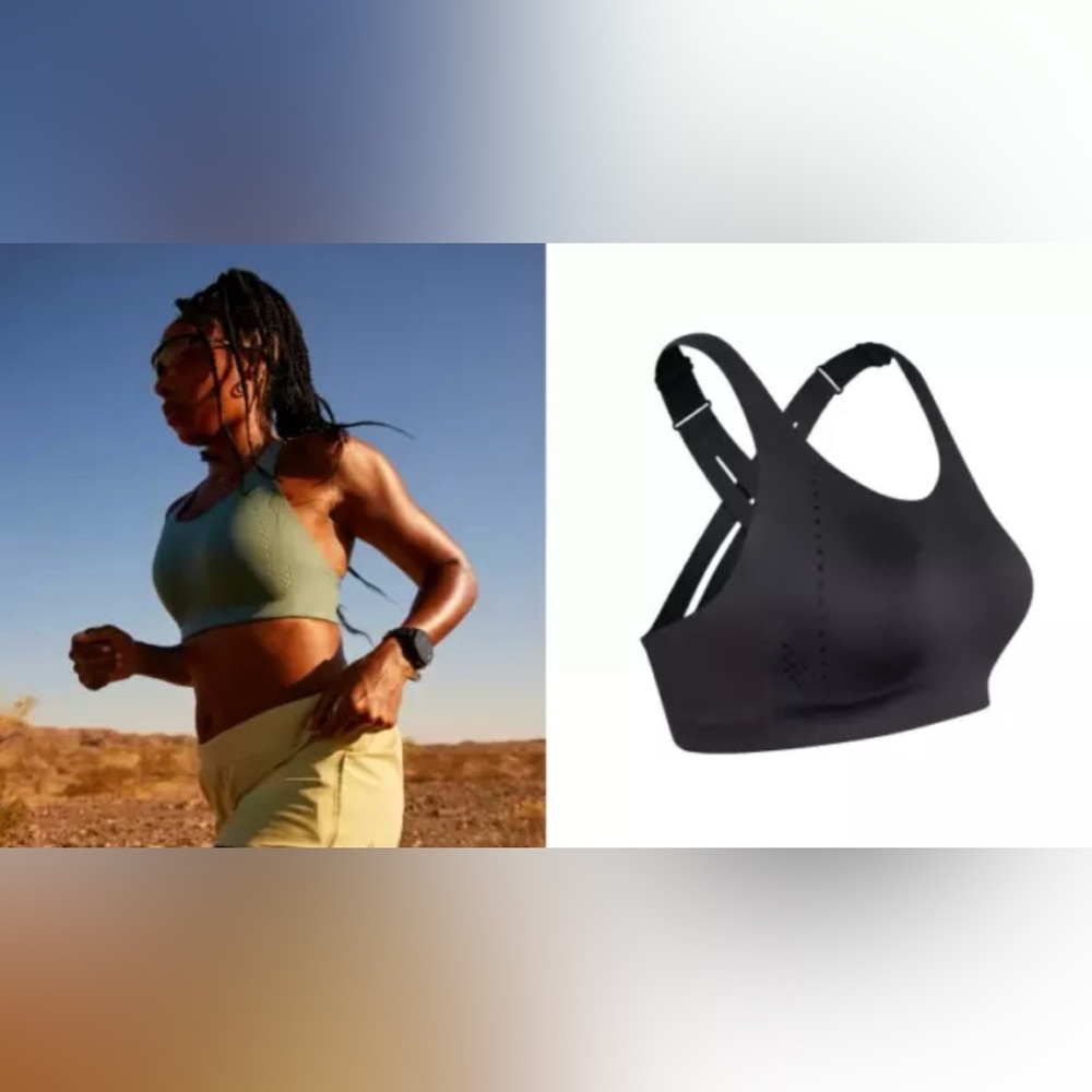 Lululemon Air Support Bra 34C Black High Support Running Sports Bra Activewear - Picture 1 of 6